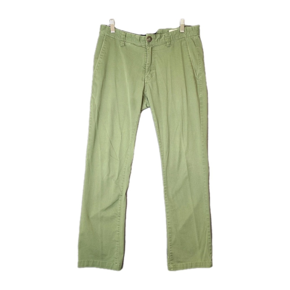 Volcom Men's True To This‎ Olive Green Chino Pants 32x29.5 Gorpcore Skater *